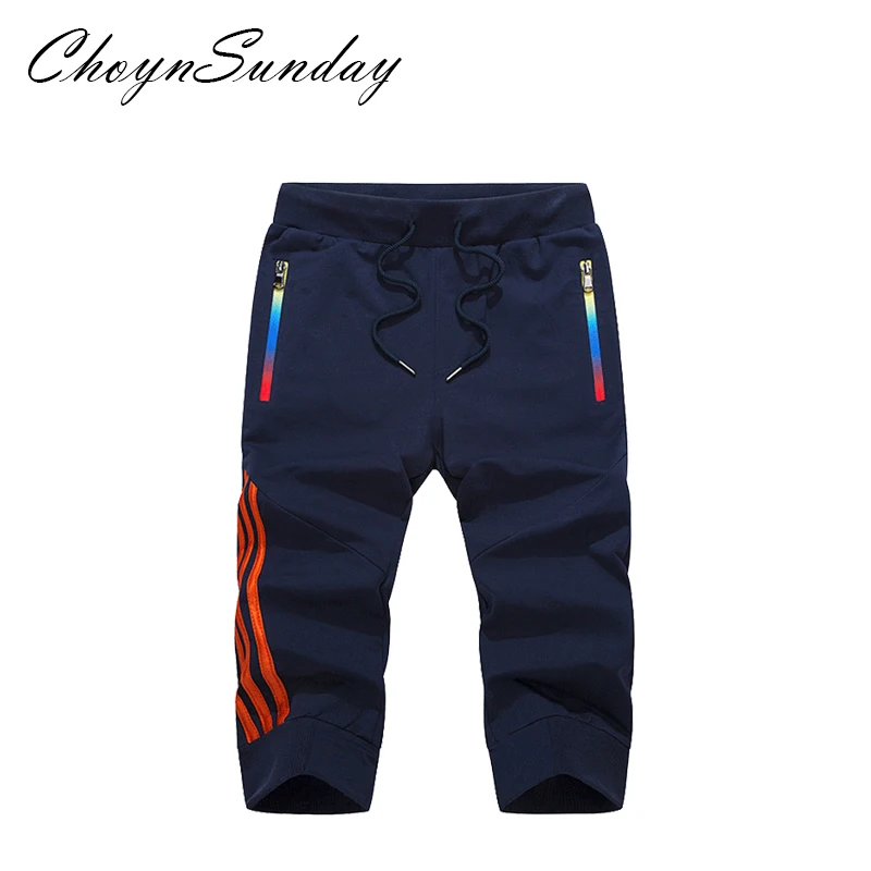 ChoynSunday летние хлопковые тонкие спортивные брюки Harlan мужские 7 брюки мужские модные трендовые брюки