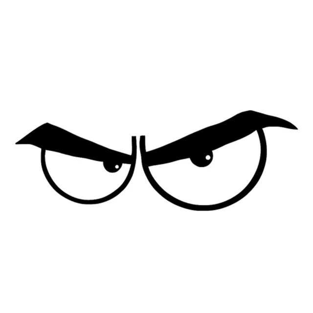 Insidious Angry Eyes Tightly Staring Art Car Sticker for Wall Truck SUV Motorcycle Laptop Kayak