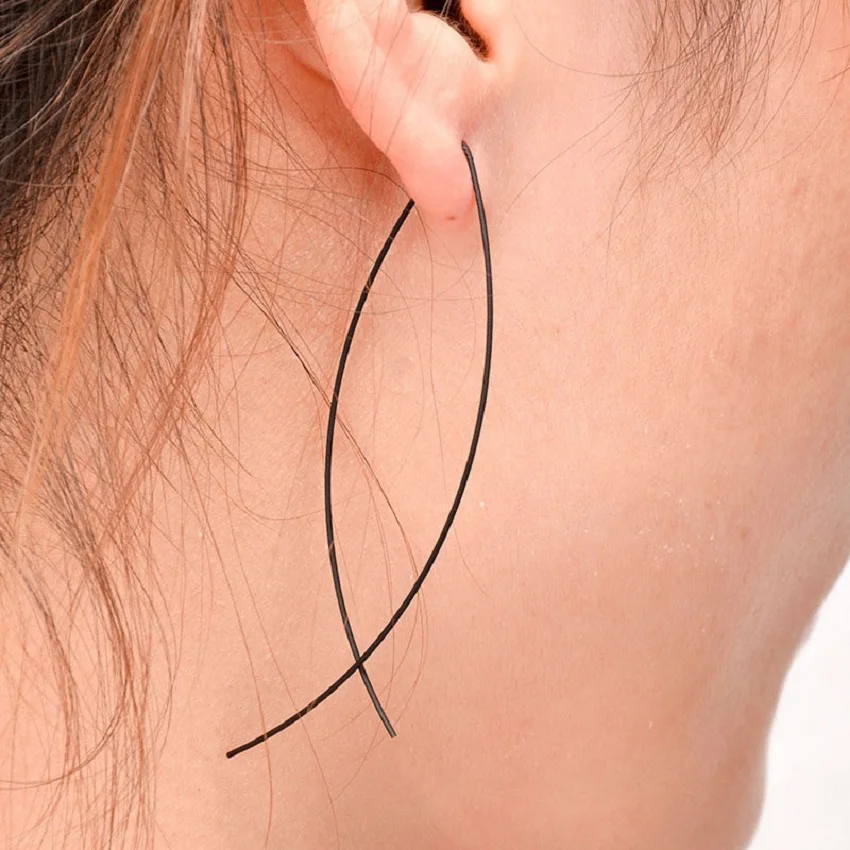 

Trendy Threader Fish Earrings for Women Modern Stylish Hook