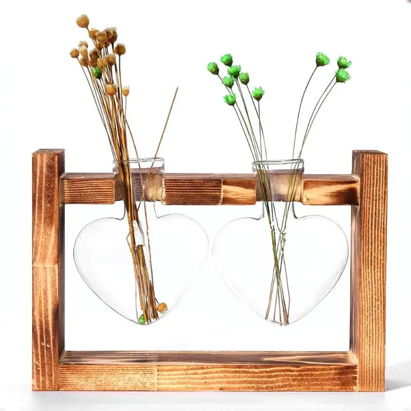 

Simple Transparent Hanging Glass Vase Flower Container Micro Landscape Flowerpot Romantic for Office Home Decoration