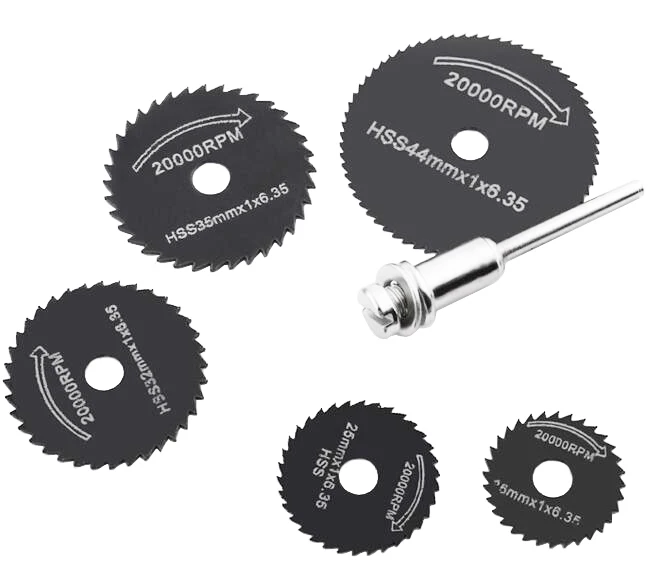 6pcs HSS Drill Saws Mini Circular Saw Blade For Woodworking Cutting For