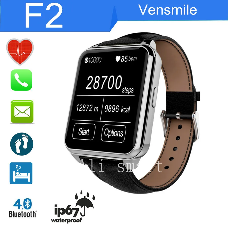 F2 smart watch waterproof IP67 for IOS iPhone 4 4S 5 5S 6 6Plus Samsung S6