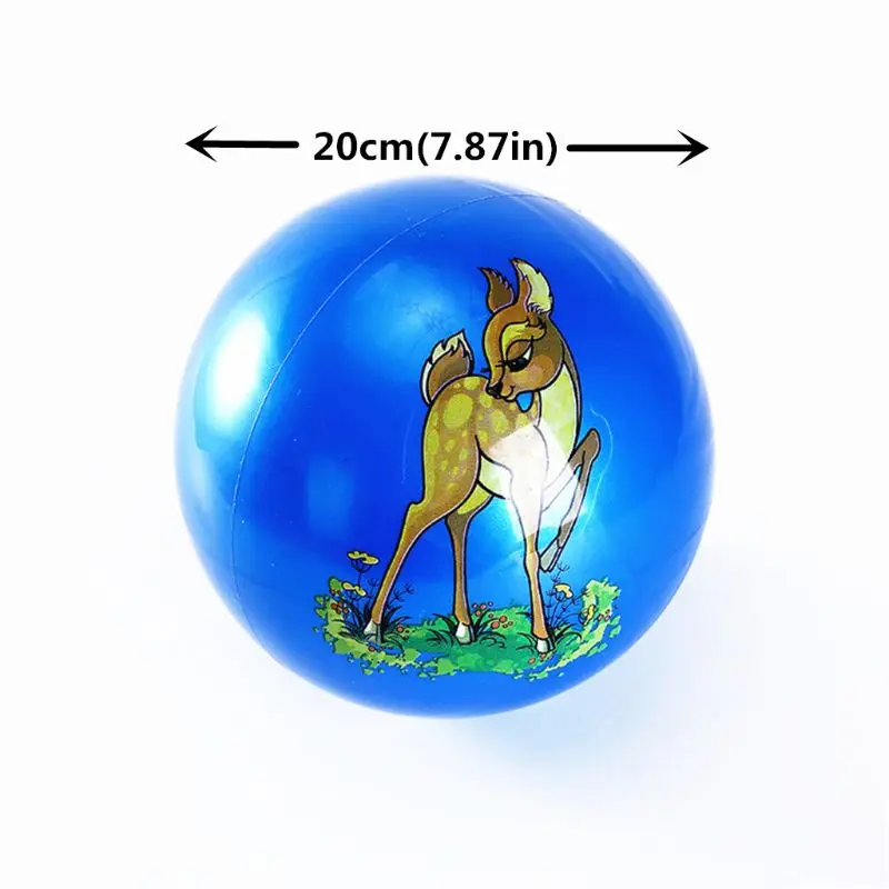 

1 PC Multi-colors Cartoon Inflatable Ball Educational Toy Beach Pool Play Ball Baby Toy Kids
