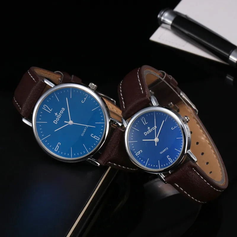 

Couple Watches For Lovers Explosion Models Couple Table Blue Light Water Proof Belt Watch Couple Watch Daniel Wellington Ring