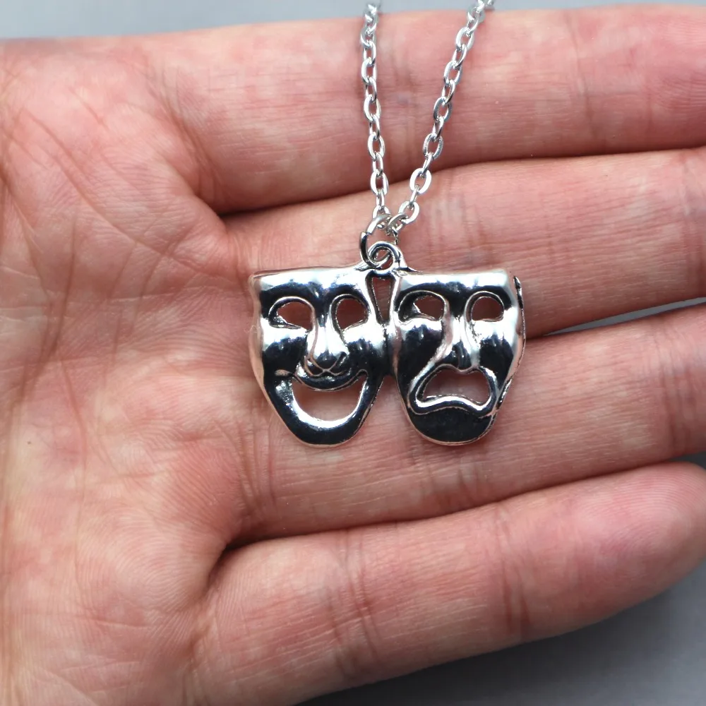 

1pcs facial expression Pendant Necklace Jewelry Handmade chain Necklace Gift For Women Dropship Products