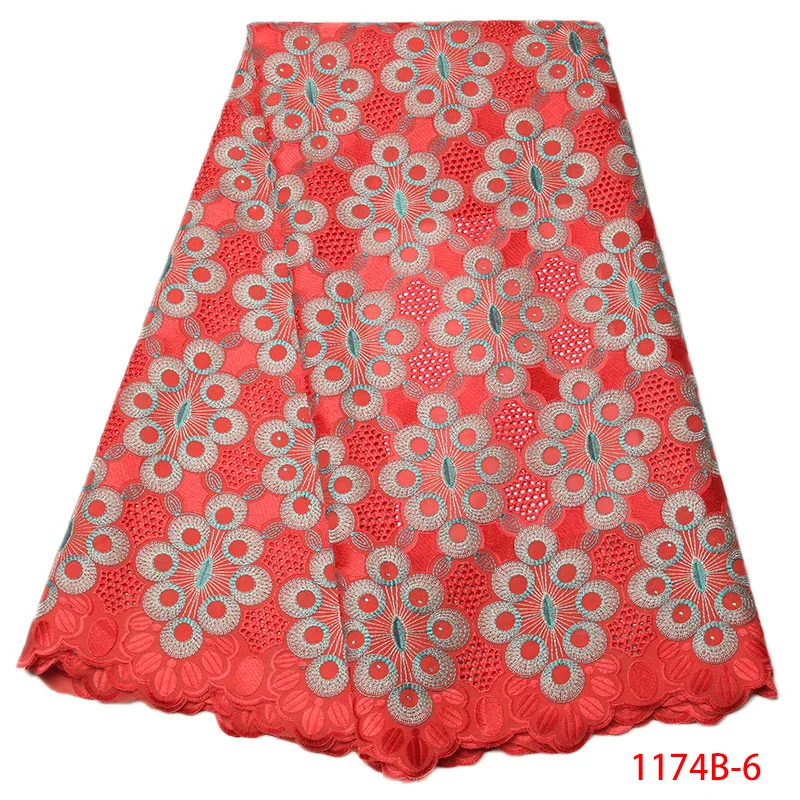 

2019 High Quality African French Lace Fabric White Swiss Voile Lace in Switzerland With Stones Nigerian Lace Fabric NA1174B-1
