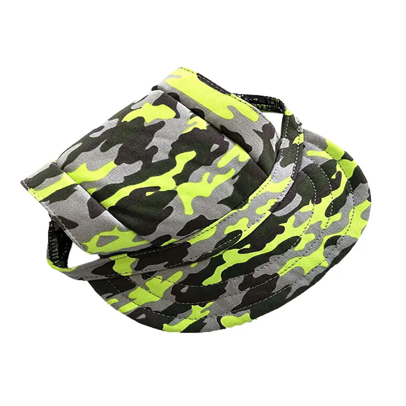 Summer Camouflage Pets Cap Hat Dog Cat Headband Canvas Outdoor Headdress Costumes Hair Band Visor Hat Cat Dog Accessories 40JA14 (6)