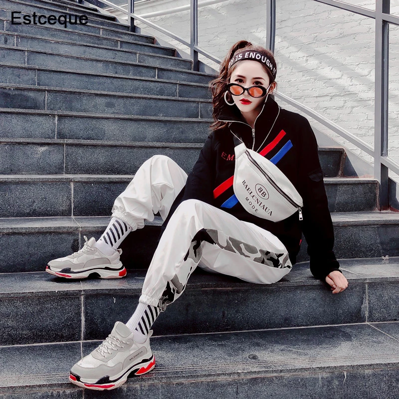 Hip Hop Women High Waist Loose Harem Pants Fashion Female