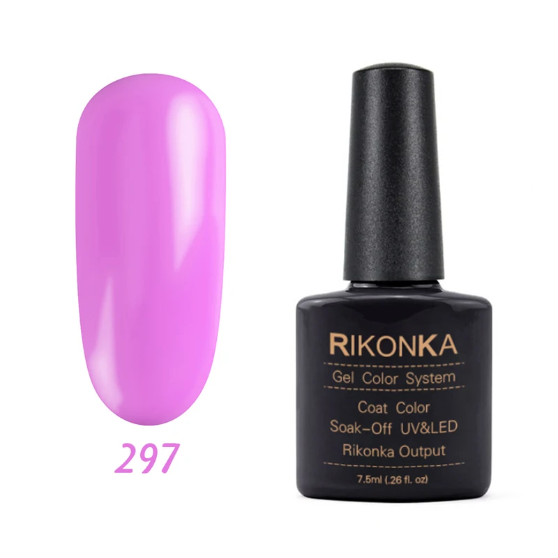 RIKONKA UV набор гель-лаков для ногтей замочить от Vernis полуперманентный УФ Гибридный лак для ногтей гель лак краска цвета система - Цвет: NG-297