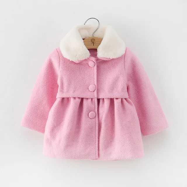 Buy 2018 Winter Baby Girl Coat Fur Collar Princess