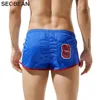 SEOBEAN-pantalones cortos de playa hombres, Bermudas, marca de tabla, corto tiempo libre, Fitness, Jogger, 4 colores ► Foto 2/6