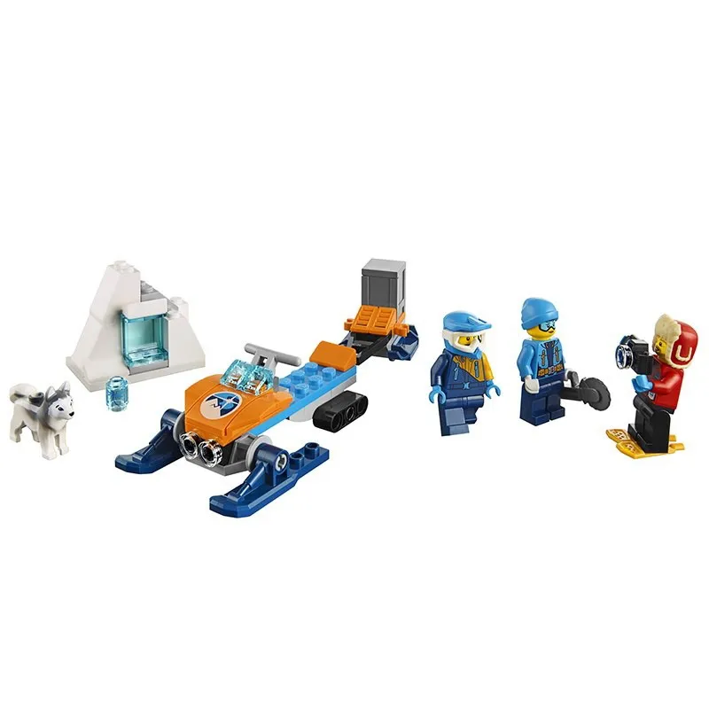 

Bela 10997 Police Patrol City Arctic Mobile Exploration Base Model Figure Blocks Compatible Legoe Building Toys For Children