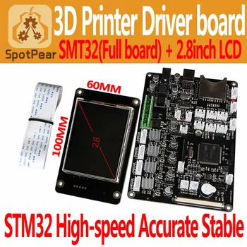 

3D printer 2.8inch touchscreen LCD+STM32 control board(Full)pakage,support Delta Prusa i3 Ultimaker