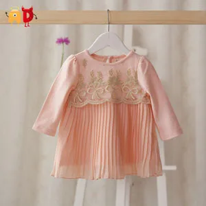 AD новинка детское платье весенние детские платье принцессы для девочек детская розовая юбка-пачка для малышей Танцы Костюмы Vestidos Roupas Infantil - Цвет: Розовый