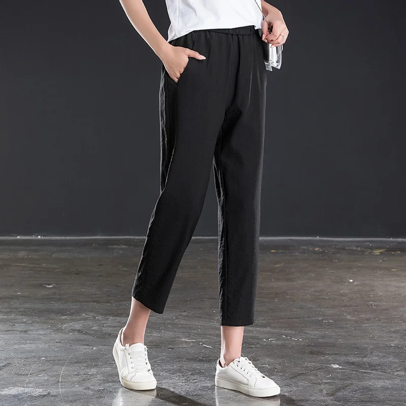 

women ankle length pants for spring summer