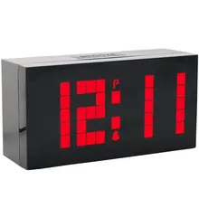Large Jumbo Big Screen LED Digital Wall Desk Alarm Clocks Countdown Timer with Calendar Temperature Nightlight