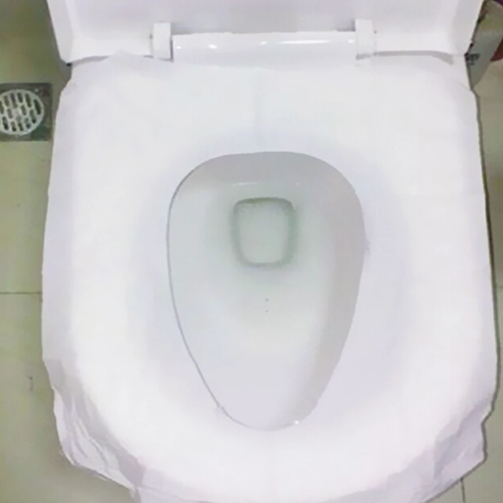 

10Pcs/bag 100% waterproof toilet paper pad Travel Camping disposable toilet seat cover mat bathroom accessories set