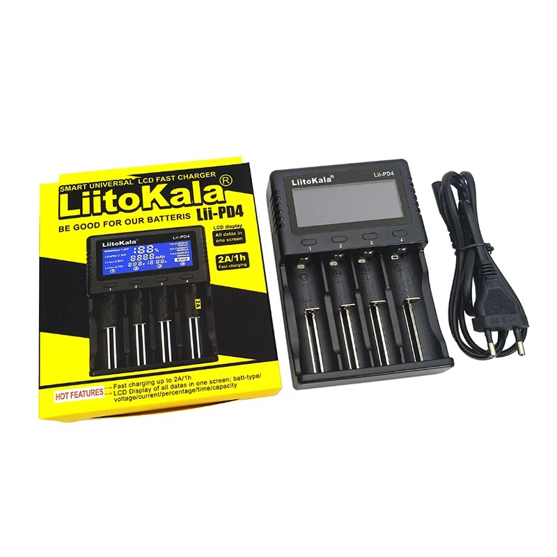 Liitokala Lii-100 Lii-202 Lii-402 Lii-PD4 100B Battery Charger, Charging 18650 1.2V 3.7V 3.2V 18350 26650 NiMH Lithium Battery Liitokala Lii-100 Lii-202 Lii-402 Lii-PD4 100B Battery Charger, Charging 18650 1.2V 3.7V 3.2V 18350 26650 NiMH Lithium Battery