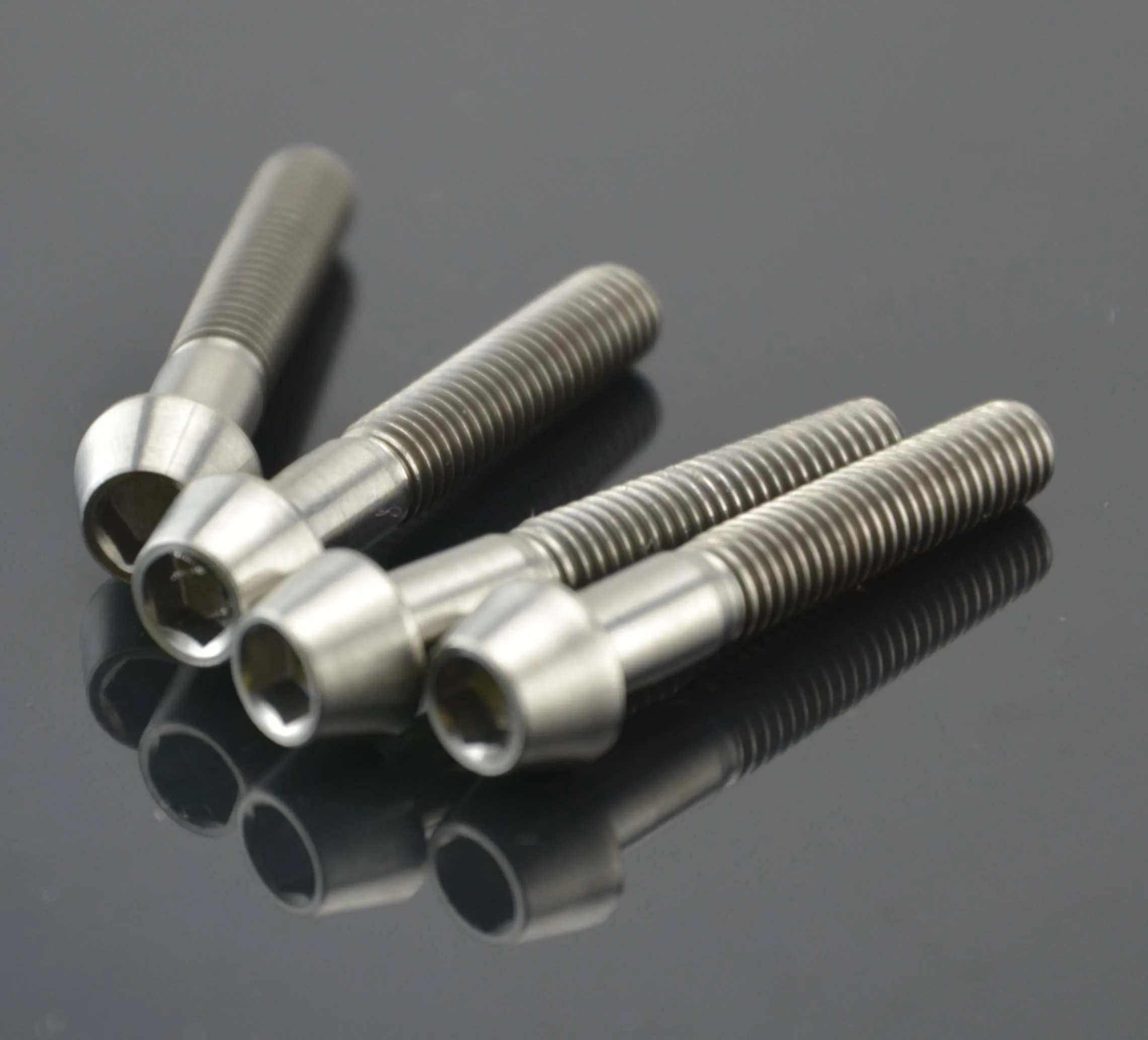 M5X35mm Titanium Ti Tapered Hex Allen Bolt Screw Conical Head for