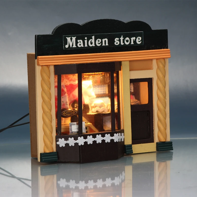 Handmade Doll House Furniture Miniatura Diy Doll Houses Miniature Dollhouse Wooden Toys For Children Grownups Birthday