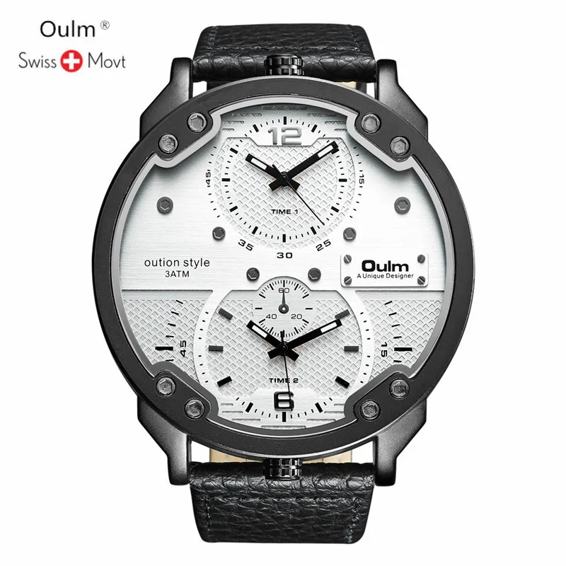 

Oulm Simple Men Watches 2018 New Type Waterproof Wrist Watch Fashion Milanese Band Relogio Masculino Luxury Clock Blue