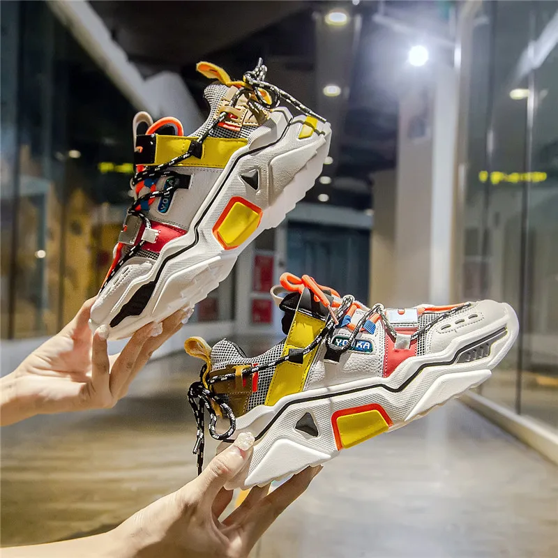 

Women Sneakers 2019 Fashion Chunky Casual Shoes Woman Comfortable Breathable Flats Female Platform Sneakers Chaussure Femme