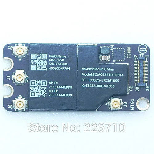 BCM94331PCIEBT4CAX Bluetooth 4,0 Wi-Fi карты аэропорт карты для Mac. book Pro A1278 A1286 A1297 2011 2012 год