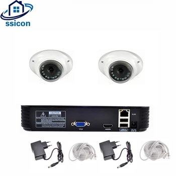 

SSICON 1080P Fisheye CCTV System 2pcs 2.0MP Mini 180 Degree IP Camera HD 1080P NVR Video Security Camera Surveillance System