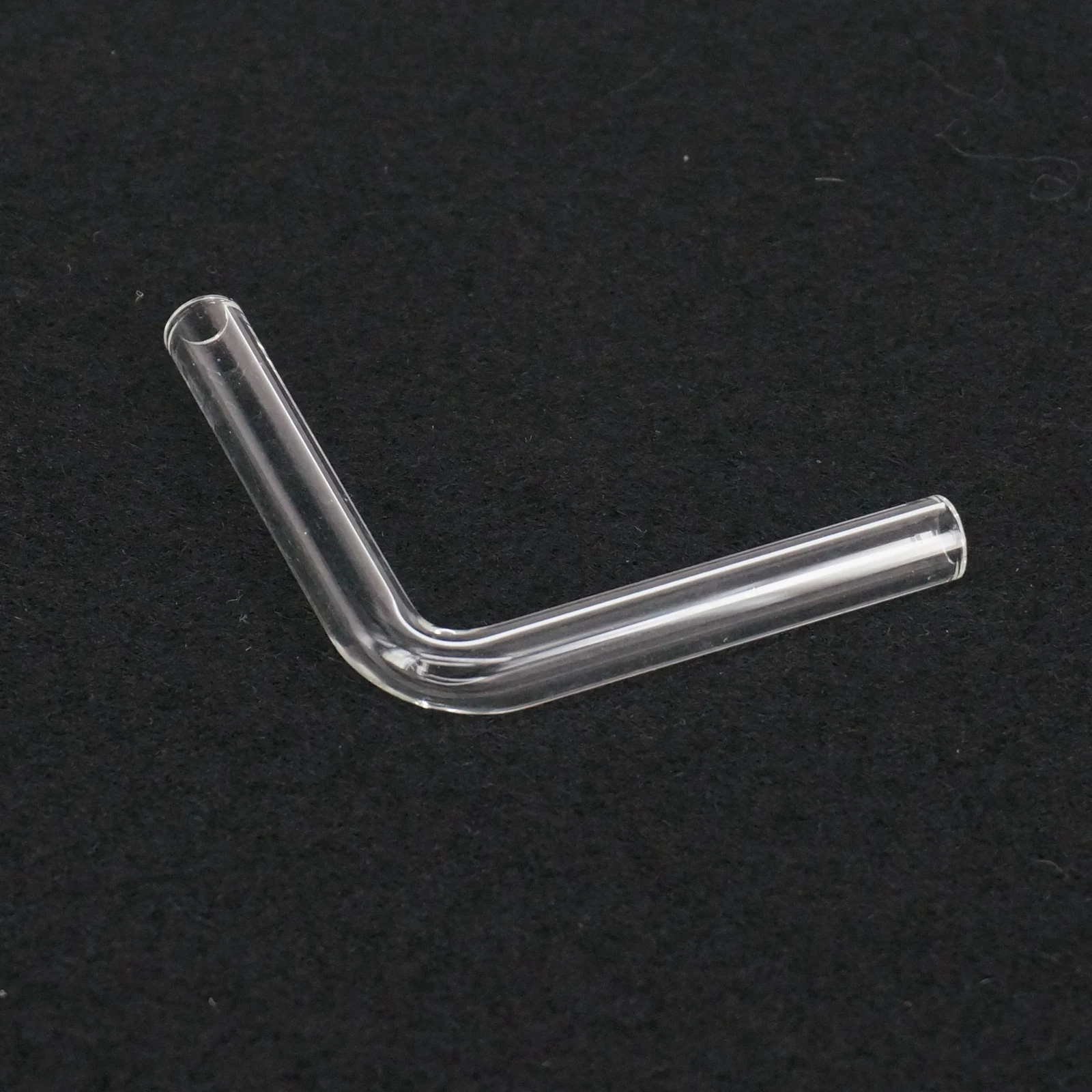 Outer Diameter 7mm 90 Degree Elbow Laboratory Glass Gas Guide Tube Adapter Glassware Length 50mm 5pcs Lab Glass Adapter