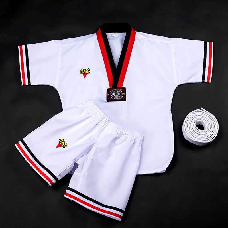 Spring Summer Taekwondo Clothing Children Adult Cotton Polyester Long-sleeved Short-sleeved Men Women Training Clothes Spring Summer Taekwondo Clothing Children Adult Cotton Polyester Long-sleeved Short-sleeved Men Women Training Clothes
