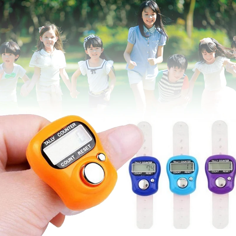 

Built in Battery LCD Stitch Marker Tally Digital Counter Electronic Counter Number Counting Finger Counter Compact Click Tally