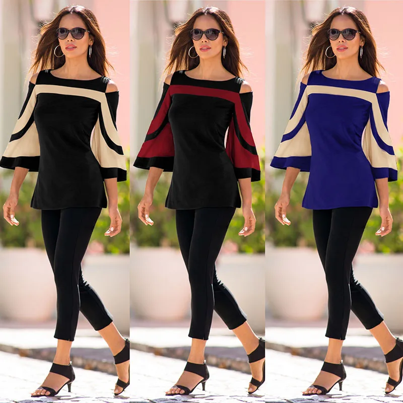 Sexy Fashion T-shirts 2019 off Shoulder Tops Stripes Shirts Harajuku Geek Streetwear Skirt Korean Style Clothes Korean Style Sexy Fashion T-shirts 2019 off Shoulder Tops Stripes Shirts Harajuku Geek Streetwear Skirt Korean Style Clothes Korean Style