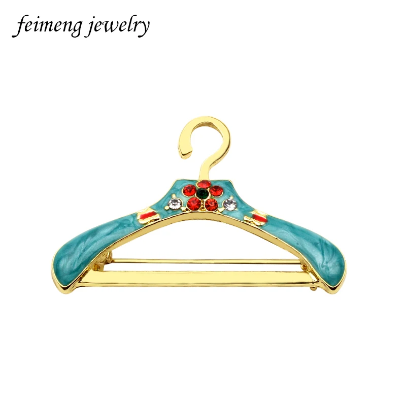 

New Fashion Clothes Hanger Brooch Enamel Pins Kids Women Accessory for Sweater Brooches Xmas hat tie tack brooch Badge
