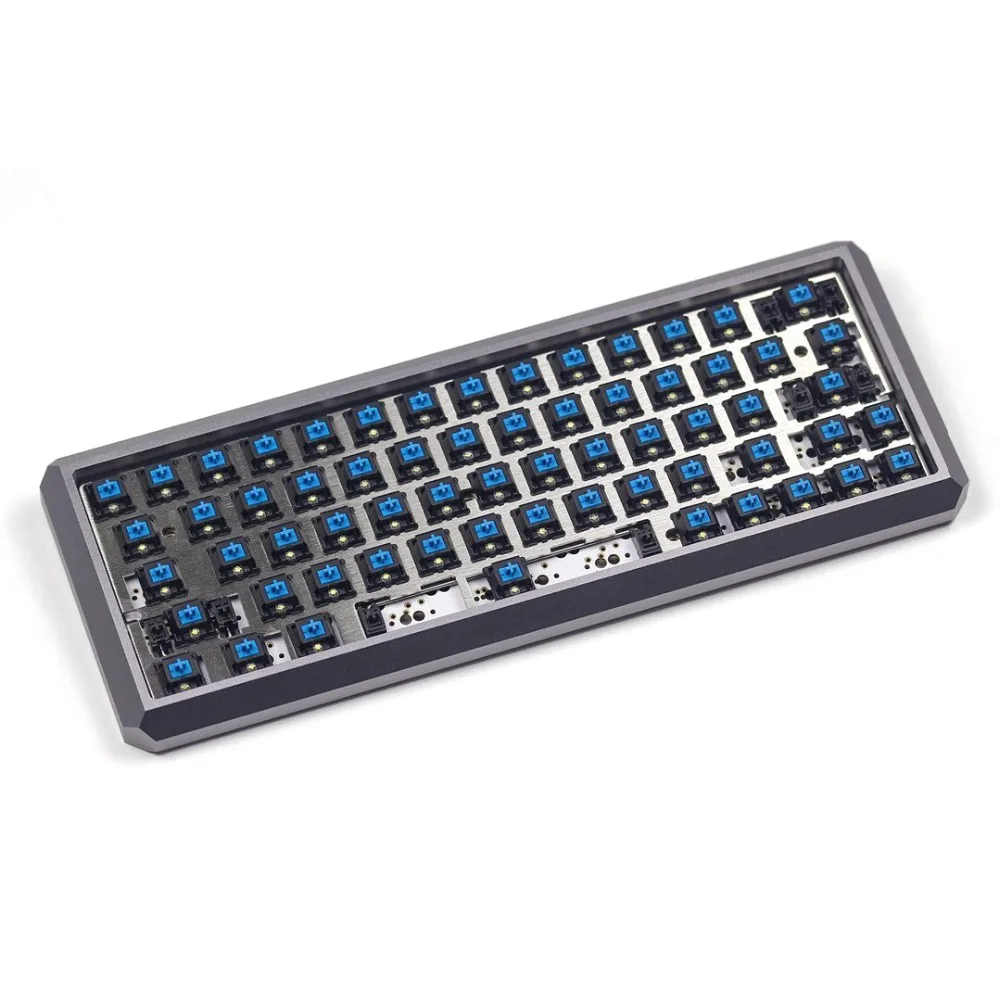 

Fully assembled 5 Degree mechanical keyboard with DZ60 PCB/Srew stab use Gateron Slient/Cherry/Box/Aliazs switches