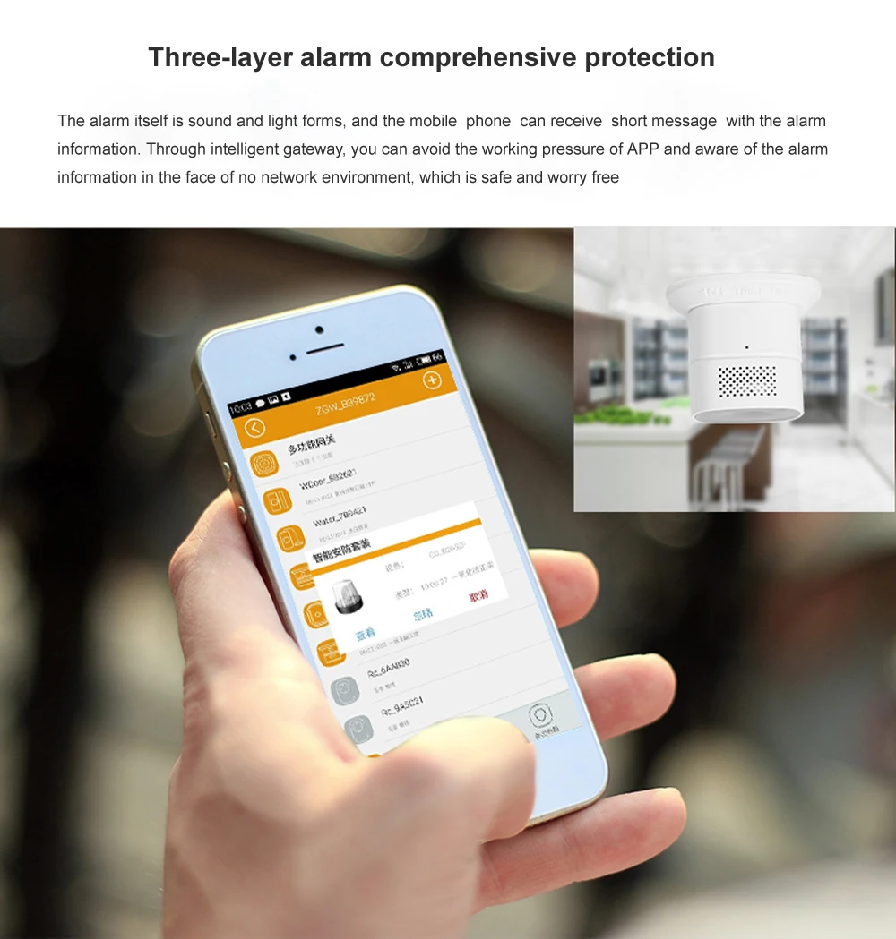 Heiman Zigbee Детектор угарного газа Co сигнализация утечки газа управление смарт-зоны приложение для IOS Android