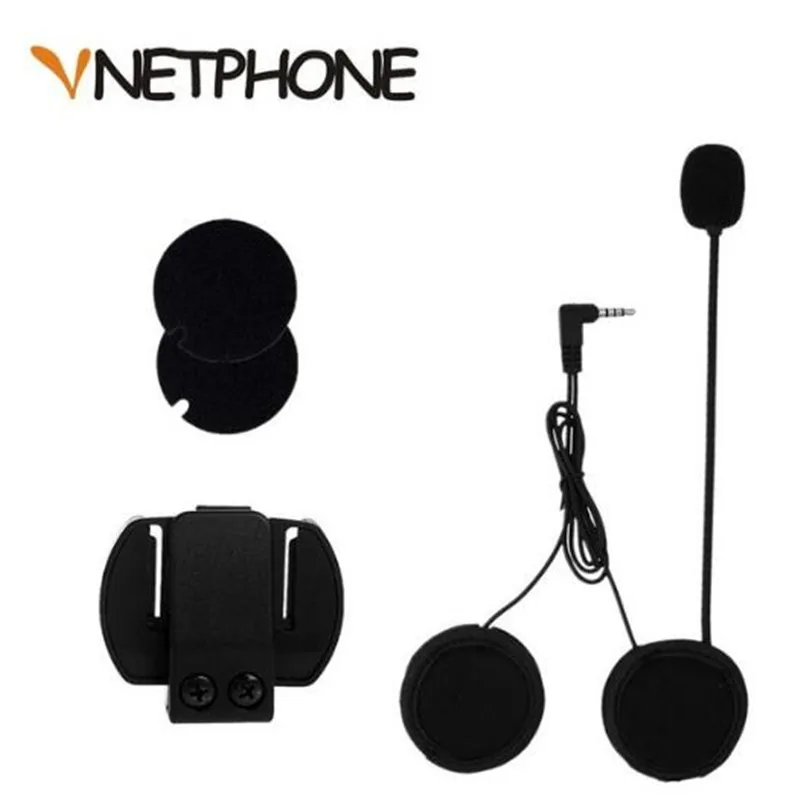 

VNETPHONE 3.5mm Jack Microphone Speaker Headset And Helmet Intercom Clip for Motorcycle Bluetooth Device Vnetphone V4 V6