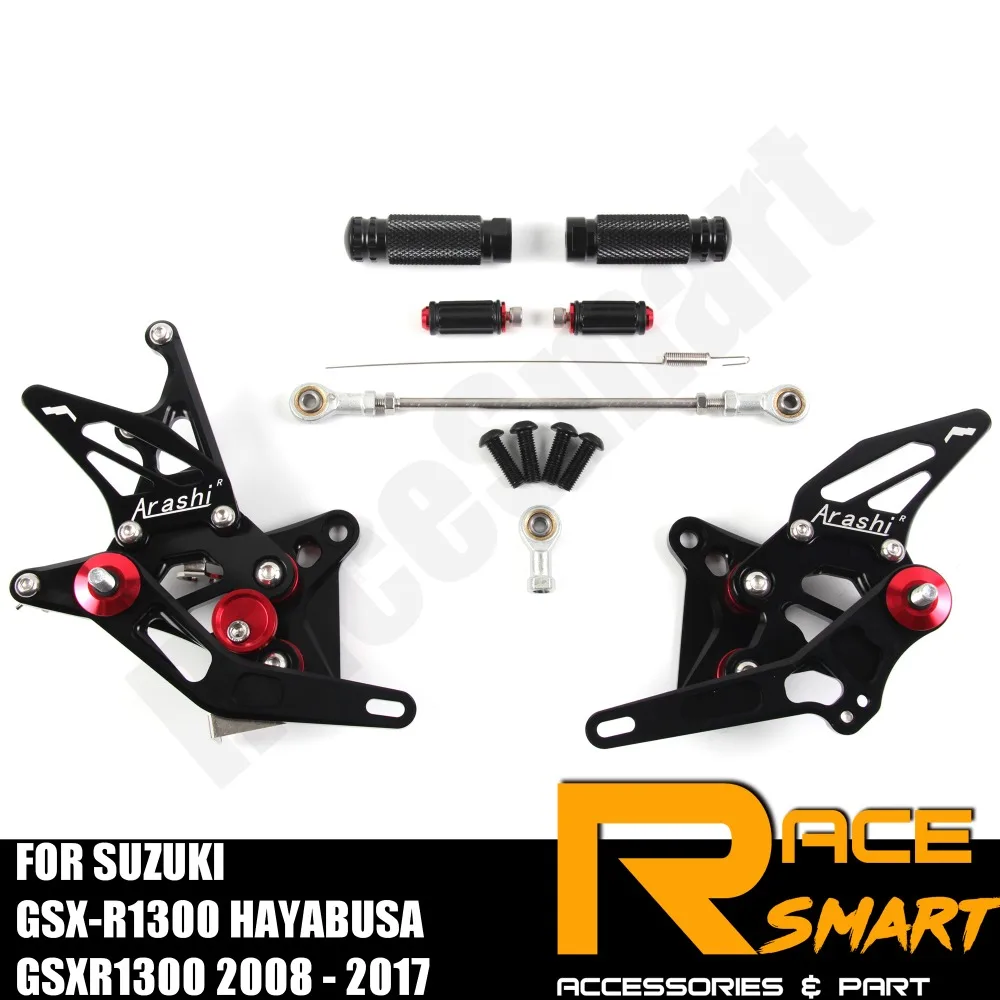 Регулируемая подставка для ног с ЧПУ SUZUKI GSXR 1300 2008- 2020 HAYABUSA R1300 подножки педаль