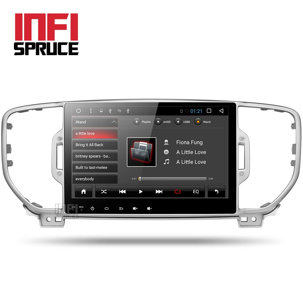 Clearance new car dvd for KIA sportage 2016 2017 kx5 with car radio stereo multimedia player navigation Android 8.1 wifi media player 5
