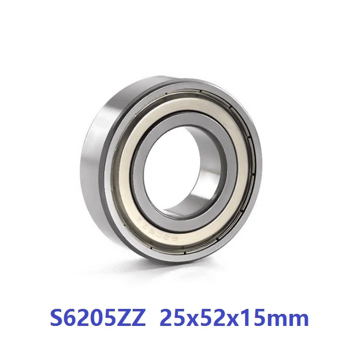 

10pcs ABEC-5 S6205ZZ S6205 ZZ 25*52*15mm Stainless steel Ball bearing Stainless steel Deep Groove Ball Bearings 25x52x15mm 6205