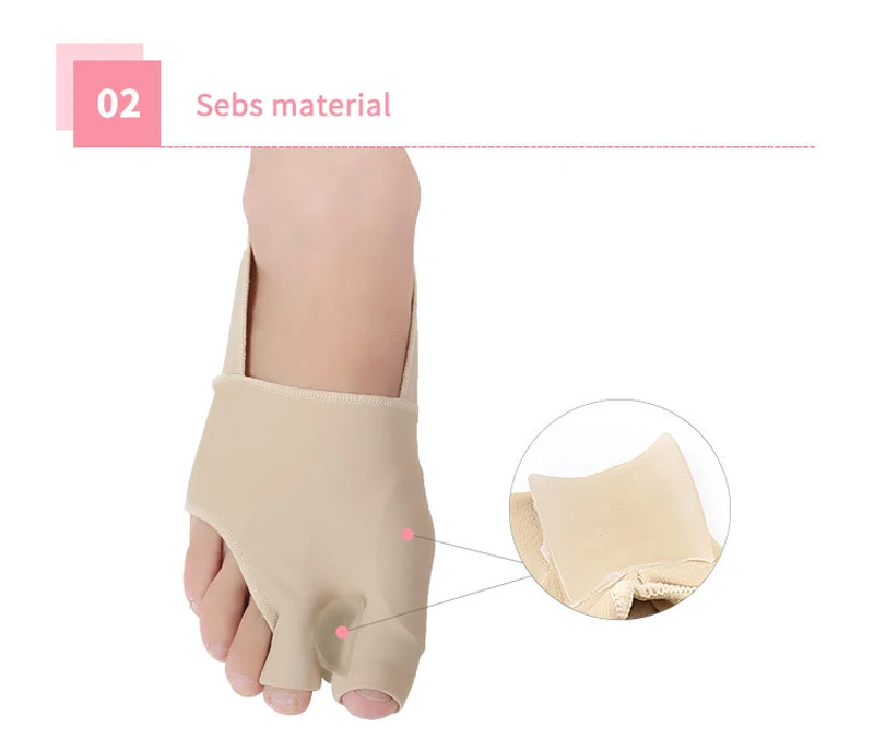 2 шт. = 1 пара, выпрямитель для большого пальца стопы, корректор вальгусной деформации стоп, облегчение боли, средство для ухода за ногами, разделитель пальцев ног, терапия S/L