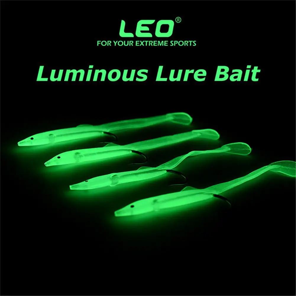 

DSstyles Luminous Soft Lures for Fishing Soft Baits Tiddler Baits with Hooks