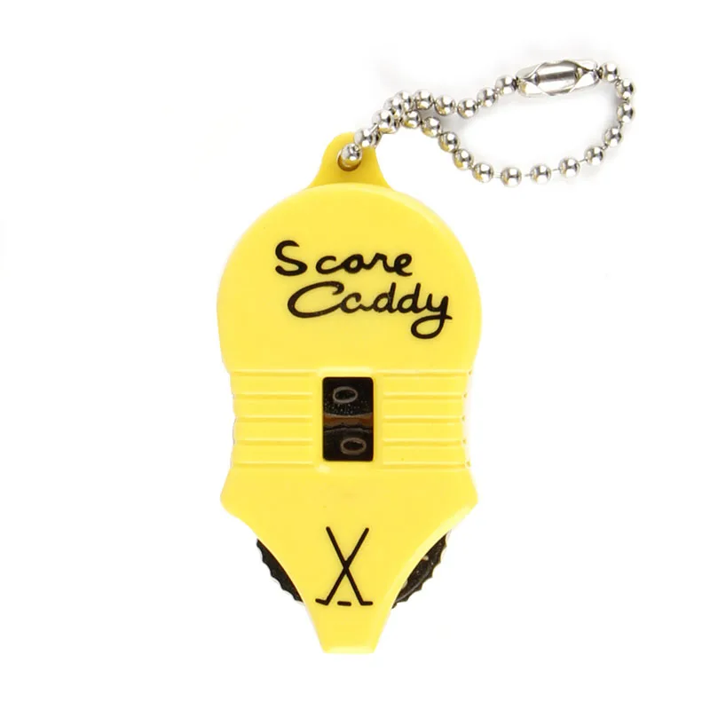 

VSRRWL Hot Mini Golf Stroke Shot Putt Score Counter Tally Keeper Number With Key Chain Golf