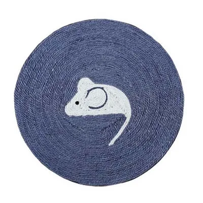 Blue Mouse Летние охлаждения Cat коврик прочный сизаль каната Кот скребок коврики мультфильм Животные печатных подушки для животных Аксессуары для кошек rascador gatos 10E - Цвет: Blue Mouse