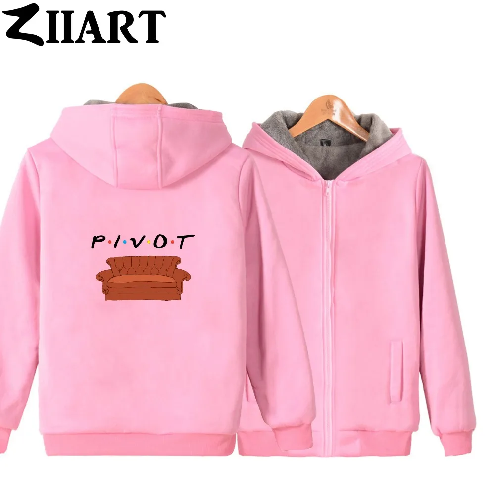 o P Pleine Hiver v Zip light Amis i Canapé Automne white navy Couple Filles Ziiart Black Gray tPivot Plus Le Police pink Blue Vêtements Femme Velours Parkas JlFc3TK1