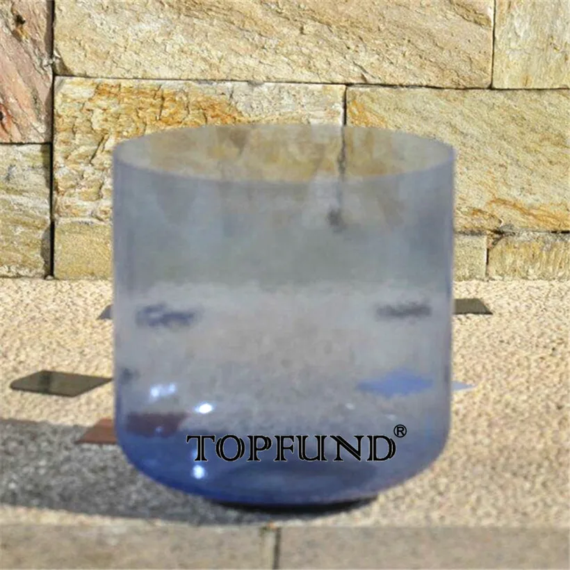 

TOPFUND Alchemy Gem Sapphire Fusion D Sacral Chakra Clear Quartz Crystal Singing Bowl 7" With Free Mallet and O-Ring