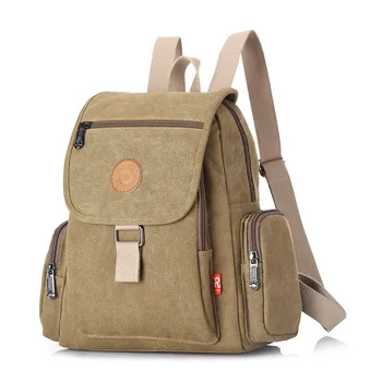 

2019 Casual Canvas Women Backpack school bags for teenage girls student Backpacks Men Vintage Bucket Laptop Travel Back pack bag