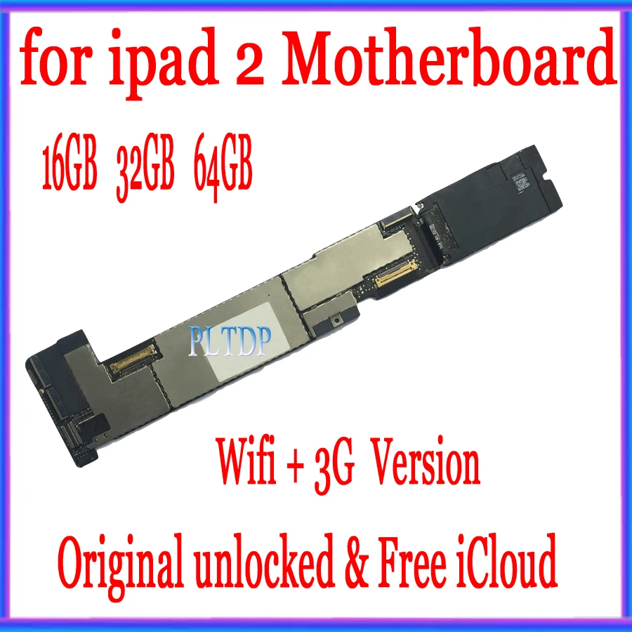 

Original unlocked for ipad 2 Wifi+3G Version Motherboard,16GB / 32GB / 64GB Wifi+3G Version for ipad 2 Mainboard,Mother board
