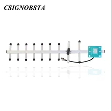 Высокое Усиление 13dBi 9 блок Внешний открытый 3g Yagi антенна F Разъем для мобильного телефона усилитель сигнала DCS 4G направленная антенна