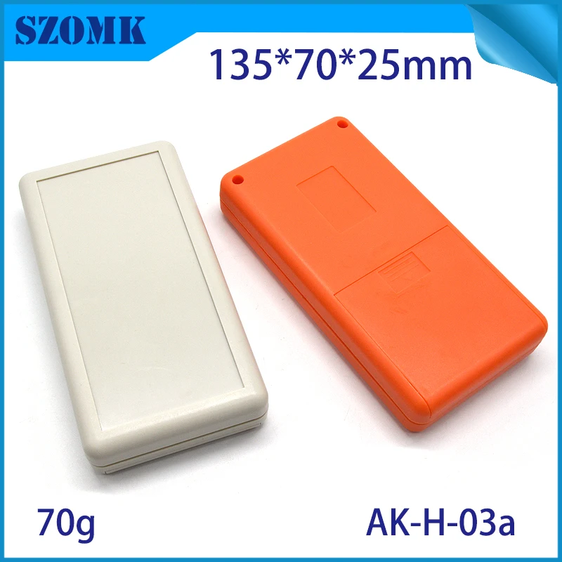 szomk handheld plastic enclosure for electronics plastic case 3 AA battery holder remote control box scanner plastic sensor shell plastic housing device box (24)