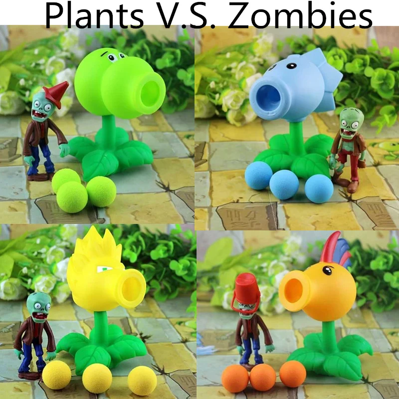 

plants vs zombies pvc figurines + zombie plant vivid figures for children born in opp bag packing gifts toys